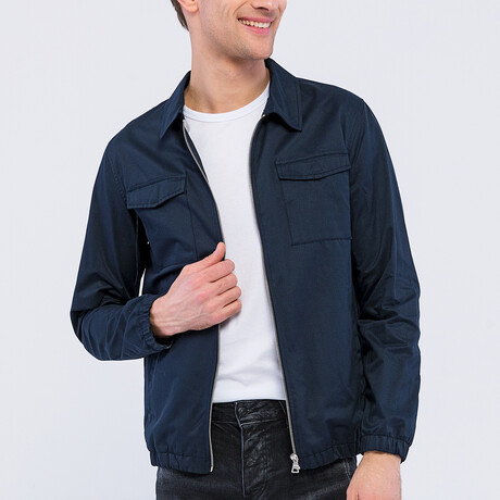 Men's Jacket // Navy // Style 2 (S)