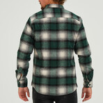 Men's Shirt Jacket // Black + Green (S)