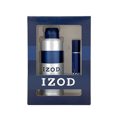Izod Blue Deo Collection Set - .5 oz EDT Spray,  6.8 oz Body Spray
