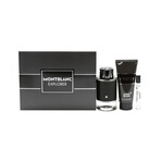 Mont Blanc Explorer Men Set - 3.3 EDP Spray, 3.3 oz Shower Gel, 0.25 oz Mini