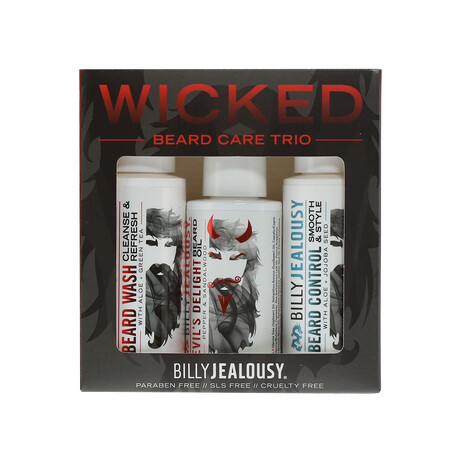 Billy Jealousy Wicked Trio Kit - Beard Wash, Beard Control, Devil Delight Oil