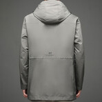 Windbreaker Jacket // Light Gray (XS)
