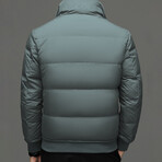 Puffer Jacket // Gray Green (XS)