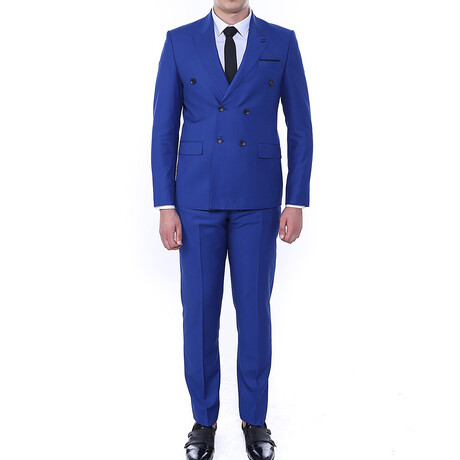 Nathaniel 2-Piece Slim Fit Suit // Sax Blue (Euro: 44)