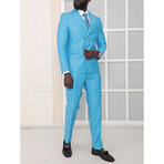 Kai 2-Piece Slim Fit Suit // Turquoise (Euro: 48)