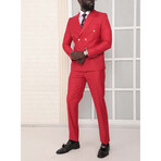 2-Piece Slim Fit Suit // Red (Euro: 54)