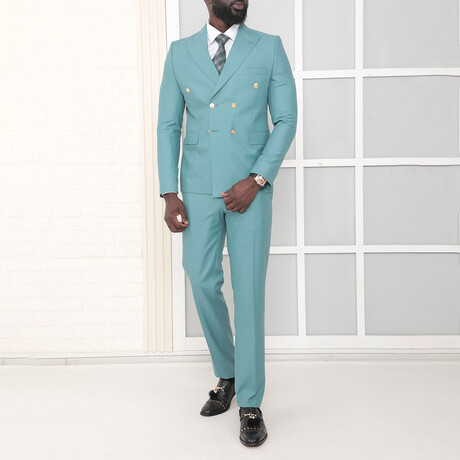 Chris 2-Piece Slim Fit Suit // Mint Green (Euro: 44)