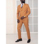 2-Piece Slim Fit Suit // Golden Brown (Euro: 46)