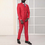 2-Piece Slim Fit Suit // Red (Euro: 48)