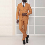 2-Piece Slim Fit Suit // Golden Brown (Euro: 58)