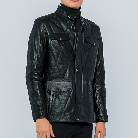 Leather Jacket // Black // Style 4 (S)