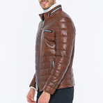 Leather Jacket // Chestnut // Style 3 (S)