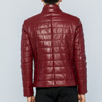 Leather Jacket // Light Bordeaux (S)