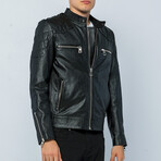 Biker Jumbo Leather Jacket // Black Jumbo (S)