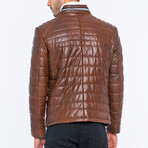 Leather Jacket // Chestnut // Style 3 (S)