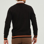 Men's V Neck Pullover // Black (S)