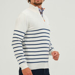 Men's Half Zip Pullover // Ecru (S)