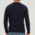 Men's O Neck Pullover // Navy (S)