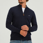 Men's Full-Zip Cardigan // Navy (S)