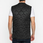Diamond Quilted Vest // Black (S)