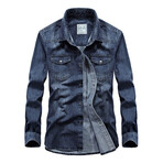 Denim Shirt // Dark Blue (L)