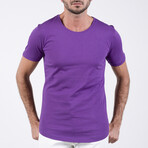 Men's Crewneck Tee // Purple (S)