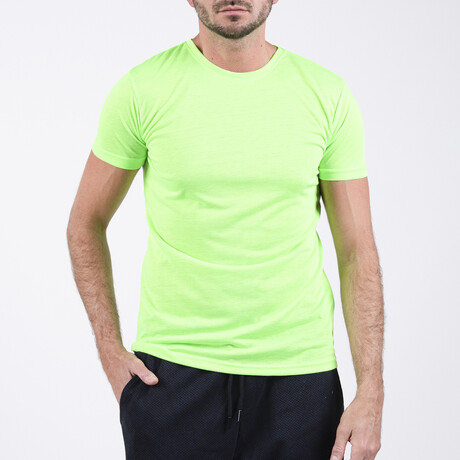 Men's Crewneck Tee // Neon Green (S)