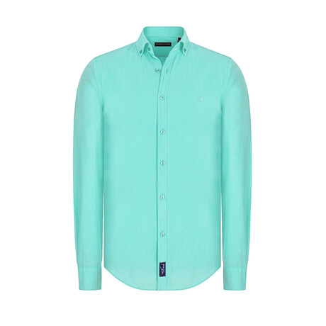 Button-Down Collar Shirt // Mint (S)