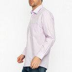 Spread Collar Front Pocket Shirt // Lilac (S)