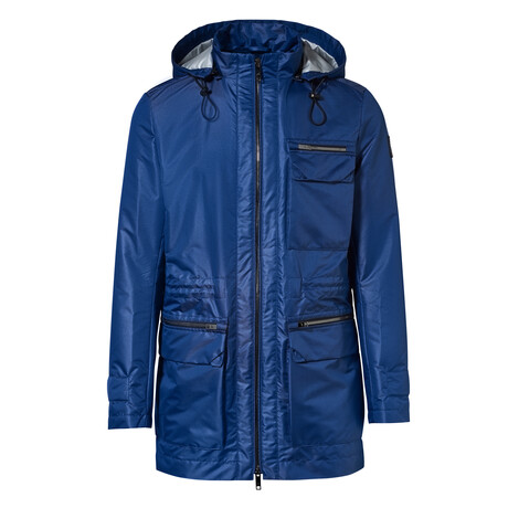 Air-cooled Parka + Removable Hood // Vibrant Blue (Small)