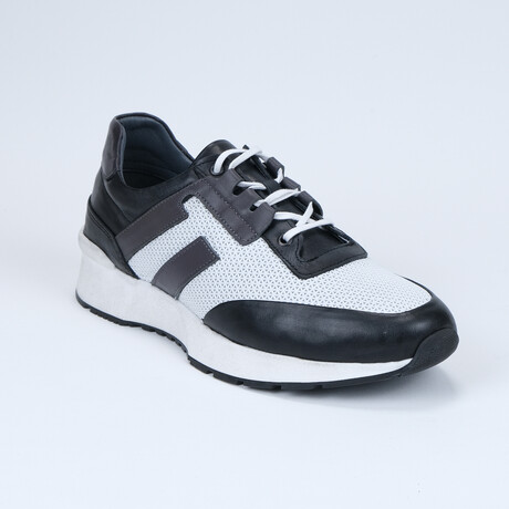 Ramon Men's Shoe // Black + White + Gray (Euro: 39)
