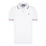 Tipped Collar Polo // White (S)