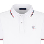 Tipped Collar Polo // White (S)