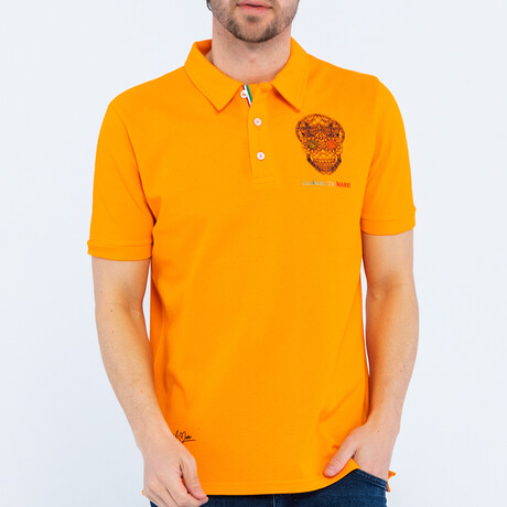 Men's Polo Shirt Short Sleeve // Orange (S)