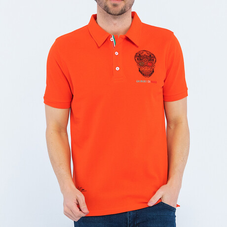 Men's Polo Shirt Short Sleeve // Red // Style 3 (S)