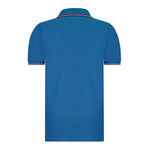 Tipped Collar Polo // Blue (S)