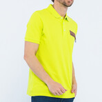 Leatherette Logo Tab Polo // Chartreuse (S)