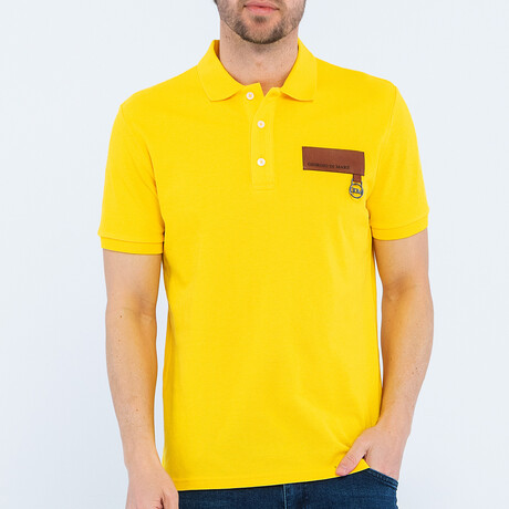 Men's Polo Shirt Short Sleeve // Mustard (S)