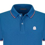 Tipped Collar Polo // Blue (S)