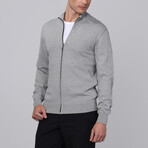 Men's Full Zip Cardigan // Gray Melange (S)