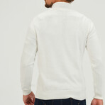 Half Zipper Pullover // White (S)