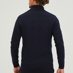 Half Zipper Pullover // Navy Blue (S)