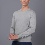 Men's Crew Neck Pullover // Gray Melange (S)