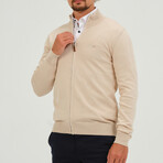 Full Zip Cardigan // Beige (S)