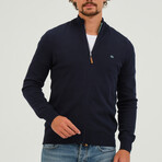 Full Zip Cardigan // Navy Blue (S)