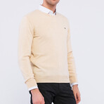 Crewneck Pullover // Beige Melange (S)