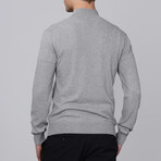 Men's Full Zip Cardigan // Gray Melange (S)