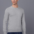 Men's Crew Neck Pullover // Gray Melange (S)