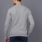 Men's Crew Neck Pullover // Gray Melange (S)