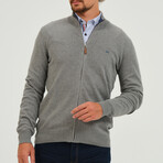 Full Zip Cardigan // Gray (S)